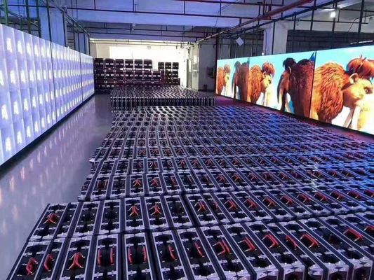 Schirm-Kabinett-Mietgröße 500*500mm des Stadiums-P3.91 geführte der Anzeigen-350w HD LED
